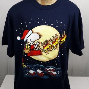 Peanuts Dark Blue Short Sleeve T-shirt